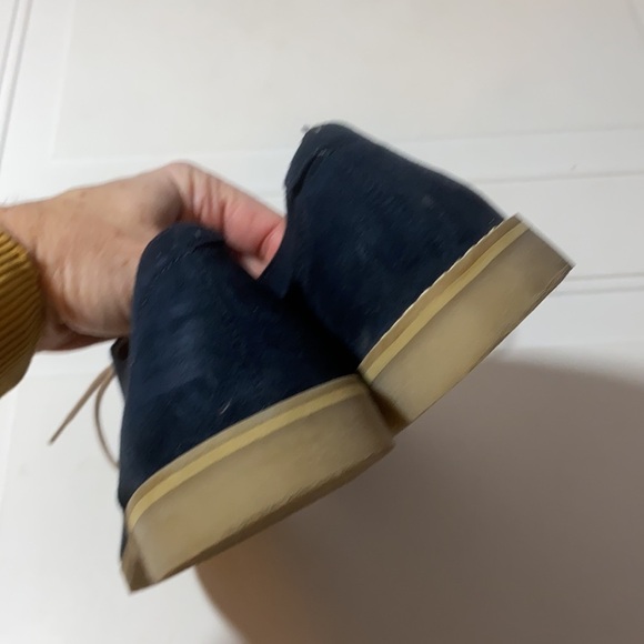 H&M Men’s Blue Suede Derby Oxford Shoe 40 (7.5) - Picture 8 of 10